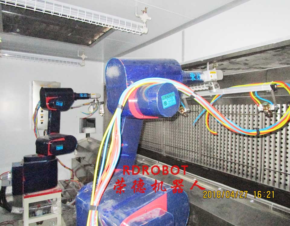 竹碗兩涂兩烤機(jī)器人噴漆流水線