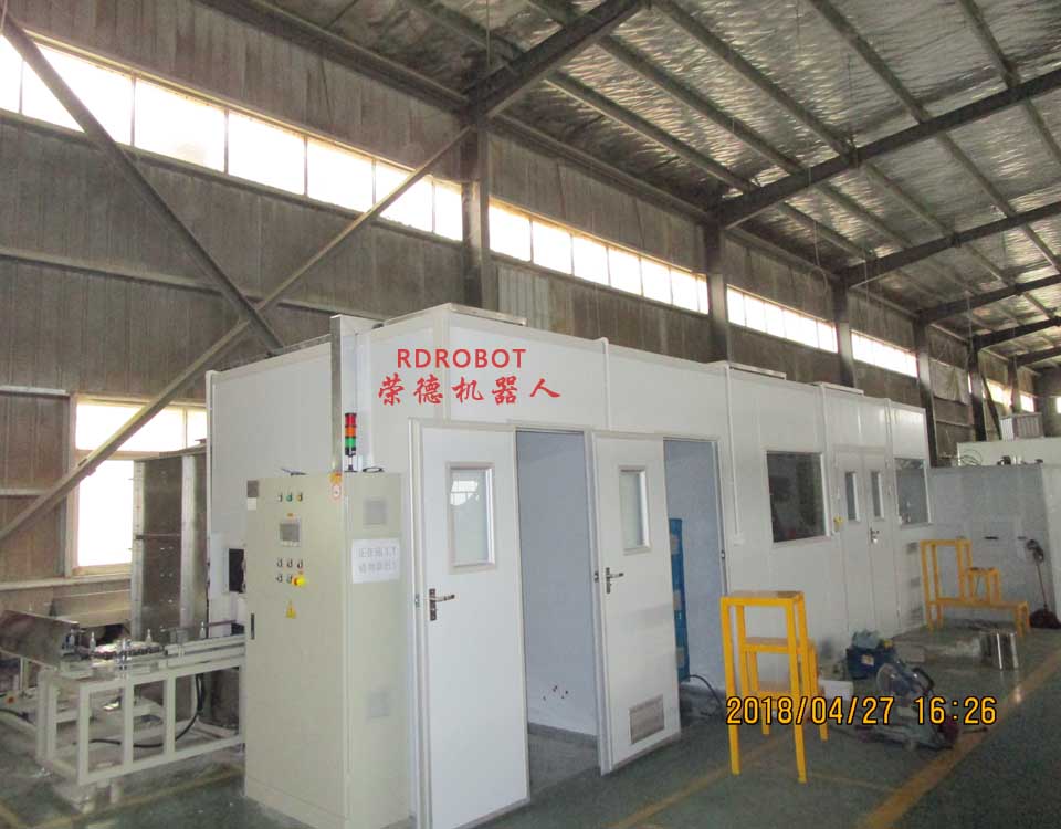 竹碗兩涂兩烤機(jī)器人噴漆流水線