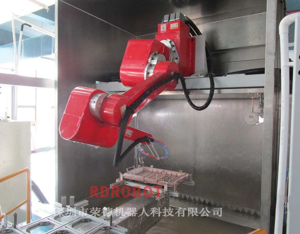 塑膠外殼機(jī)器人自動(dòng)噴漆臺